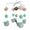 Baby Crib Mobile Green Animal Decor Musical Crib Mobile Gift