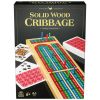 Solid Wood Cribbage Folding Board Game with Playing Cards – Family Fun for Ages 8+