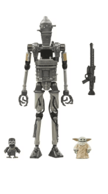 Star Wars The Vintage Collection IG-12, Grogu & Anzellan Deluxe Action Figure Set (3.75')