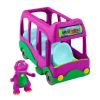 Fisher-Price Barney's World Adventure Bus Push-Along Toy And Barney Figure 2 Pieces For Toddlers