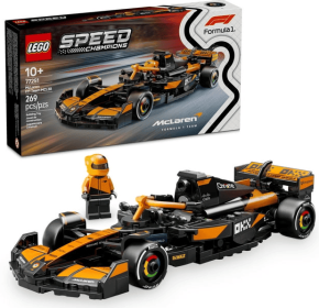 LEGO Speed Champions McLaren F1 Team MCL38 Race Car Toy - Building Set For Kids, Boys & Girls