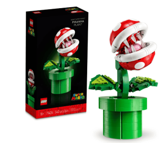 LEGO Super Mario Piranha Plant, Build and Display Super Mario Brothers Collectible for Adults and Teens, Authentically Detailed Posable Figure