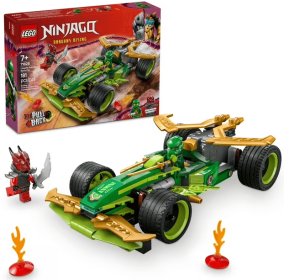 LEGO NINJAGO Lloyd's Pull-Back Race Car Toy - Building Toy for Pretend Play for Boys and Girls