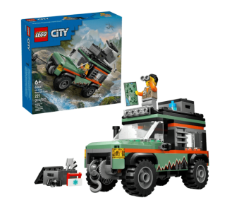 LEGO City Off-Road 4x4 Mountain Truck Toy - Building Toy Set for Kids, Boys and Girls