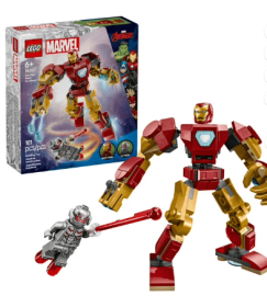 LEGO Marvel Iron Man Mech vs. Ultron Building Toy Set - Iron Man Toy for Kids, Boys and Girls
