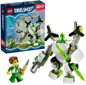 LEGO DREAMZzz Z-Blob's Robot and Vehicle Adventures Robot Toy Building Kit - Mech Suit Set for Kids, Boys and Girls