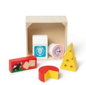 Melissa & Doug Wooden Food Groups Play Food Set – Dairy - FSC Certified
