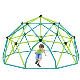 Kids Climbing Dome Tower - 13 ft Jungle Gym Geometric Playground Dome Climber Monkey Bars Play Center, Rust & UV Resistant Steel Supporting 1000 LBS
