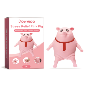 Dowmoo Pink Pig Toy Creative Cartoon Design Happy Experience Add Fun Cute Fun Entertainment Toys