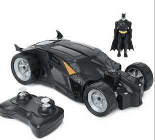 DC Comics, Batman Batmobile Remote Control Car with 4-inch Action Figure, for Kids Ages 4 and up