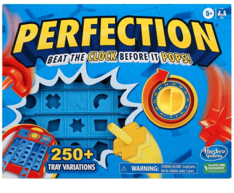 Perfection Kids Board Game, Over 250 Combinations, Preschool Games, Non-Candy Easter Basket Stuffers Gifts, Ages 5+