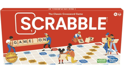 Scrabble Board Game, Fun Family Game For 2-4 Players