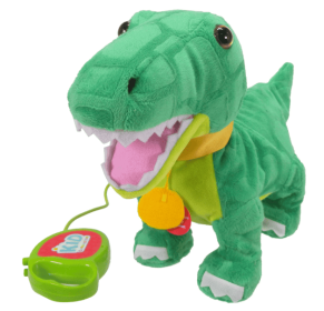 Kid Connection Electronic Walking Pet, 9" Tall Dinosaur, Green, Toddler Toys
