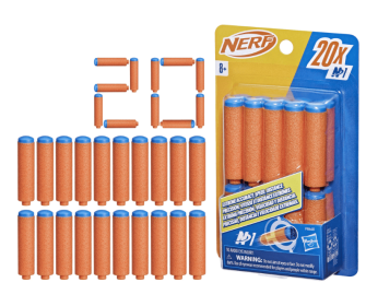 Nerf N Series N1 Darts, 20 Darts, Compatible Only with Nerf N Series Blasters, Outdoor Games