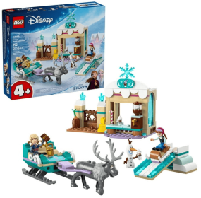 LEGO Disney Frozen Anna's Sleigh Adventure Building Toy Set - Frozen Toy for Toddlers with 2 Disney Princess Minidolls - Learning and Educational Set