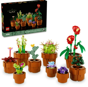 LEGO Botanicals Tiny Plants - Artificial, Fake Indoor Plant Building Set for Home, Kitchen, Desk Decoration