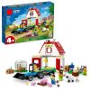 City Barn & Farm Animals Toys;  60346 Playset with Tractor and Trailer;  Sheep;  Cow and Pig plus Babies Figures;  Learning Toys for Kids Age 4 Plus