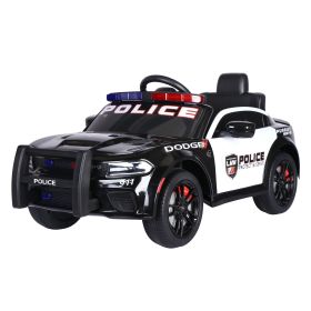 Licensed Dodge Charger,12v Kids ride on police car W/Parents Remote Control ,electric cart for kids,Three speed adjustable,Power display