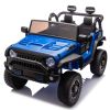 24V Two-Seater Kids Ride On Truck Car W/Parents Control,200w*2,Seat width 20.28in,Four-wheel Suspension,LED Lights,Music,MP3,Bluetooth
