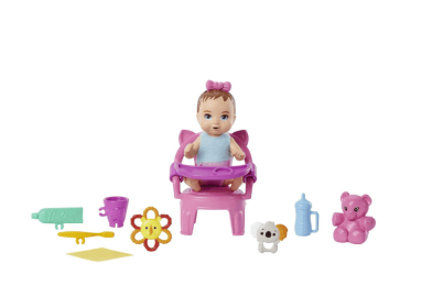 Barbie Skipper Babysitter First Tooth Playset with Doll and Accessories, Multicolor