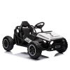 White, 24V Ultimate Go-Kart, Ride On Toy for Big Kids Ages 6+, 2x200W Powerful Motor, 6MPH Outdoor/Off road/Dirt Road Electric Car, Wide Seat