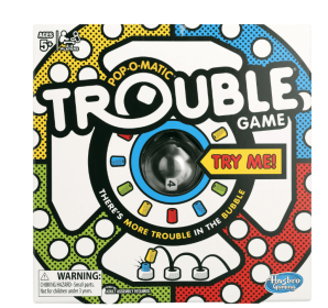 Hasbro Trouble Board Game, Board Game for 2 to 4 Players, for Kids Ages 5 and Up