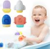 Baby Bath Toys Mold Free: Bath Toys 6-12 Months Silicone Water Toy No Hole 7 8 9 10 11 Babies Pool Tub Bathtub 1 2 3 4 5 Boys Birthday Stuffers Stocki