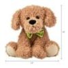 Way To Celebrate Puppy Plush Toy with Brown Bow Tie – 17 Inch Soft Stuffed Animal