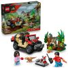 LEGO Jurassic World Raptor Off-Road Escape Dinosaur Building Toy Set 76972 For Kids Ages 6 And Up – Includes Dinosaur Figures And Vehicle