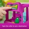 Fisher-Price Barney's World Adventure Bus Push-Along Toy And Barney Figure 2 Pieces For Toddlers