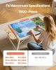 1500 Piece Puzzle Board with Folding Leg Drawer Portable Wooden Jigsaw 34x25 in