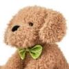 Way To Celebrate Puppy Plush Toy with Brown Bow Tie – 17 Inch Soft Stuffed Animal