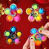 2pcs, Pioneer Bubble, Fun Infinite Rotation Fingertip Gyro, Office Venting Decompression Silicone Toys, Creative Small Gift, Holiday Accessory