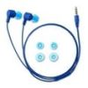 onn Earphones with Microphone – Wired In-Ear Headphones, Blue, Comfortable Fit and Enhanced Sound Quality