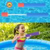 Water spray gun children's immersion gun; 6-piece safety foam noodle pump action outdoor spray gun; suitable for swimming pool/beach/yard/party games