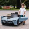 Licensed BMW I8 Coupe Electric Kids Ride-On Car 6V Battery Powered Toy with Remote Control Music Horn Lights MP3 Suspension Wheels for 37-96months old