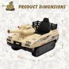 Ride On Tank 24V Thunder Tank Car with Fighting Cannon and Rotating Turret, Remote Control, Lights, Music