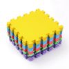 16Pcs Kids Puzzle Exercise Play Mat Interlocking Non-Toxic EVA Floor Mat Multi-Color Anti-Skid Playmat for Infants Baby Toddlers