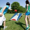 1PC Portable Cornhole Board with Foldable Legs and Side Handle