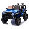 24V Two-Seater Kids Ride On Truck Car W/Parents Control,200w*2,Seat width 20.28in,Four-wheel Suspension,LED Lights,Music,MP3,Bluetooth