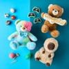 Way To Celebrate Bear Plush Toy with Multicolor Bow Tie – 11 Inch Soft Stuffed Animal