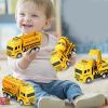 4-piece Set Educational Children's Toy Warrior Engineering Vehicle Model Four Mini Cars