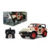 Jada Jurassic World RC 1992 Jeep Wrangler – Turbo Function, Precision Controls, Classic Design, 1:16 Scale - Kids & Collectors Toy – Red/White