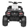 Kids ATV 4 Wheeler, 24V 4WD Electric ATV Ride On Toy for Big Kid w/ 2-Seater, 7 AH Battery, Shock Absorbers, Soft Brake, Music, LED Headlights, White