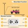 LEADZM Dual Drive 12V 4.5A.h with 2.4G Remote Control Jeep Pink