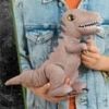 Jurassic World Rebirth 10.5 Inch Roaring T-Rex Interactive Plush Dinosaur Toy For Kids Ages 3 And Up