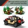 LEGO Jurassic World Raptor Off-Road Escape Dinosaur Building Toy Set 76972 For Kids Ages 6 And Up – Includes Dinosaur Figures And Vehicle