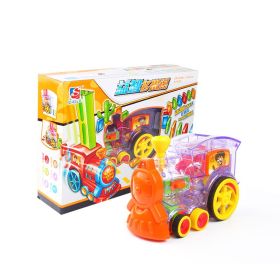 Domino Train Track Adventure Domino Set Early Childhood And Preschool Education Toys Suitable For Children And Families (Option: Domino Set)