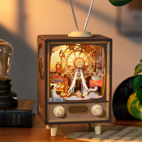Rolife Sunset Carnival DIY Music Box 3D Wooden Puzzle, Only Supports TK And Independent Sites (Option: Sunset Carnival)