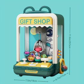 Fun Children's Claw Machine And Gashapon Machine (Color: Green)